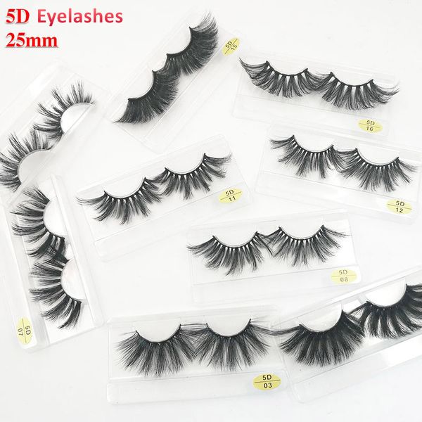 

25mm 5d mink eyelashes natural soft fake eyelash lash extension makeup tools