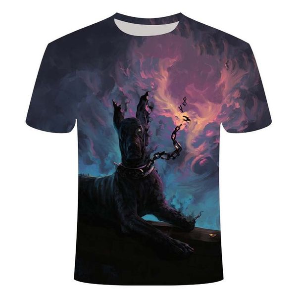 

animal dog pet o-collar summer 110-6xl 3d print shirts oversized hippie funny men clothing