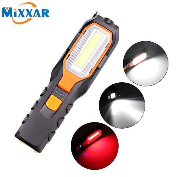 

zk20 4000lm cob led worklight usb rechargeable super bright flexible magnetic inspection lamp emergency working light