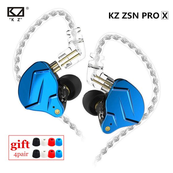 

new kz zsn pro x 1dd 1ba hybrid metal in ear earphone hifi dj monito running sport earphone earbud kz zst x zsx zs10 pro v90 c12