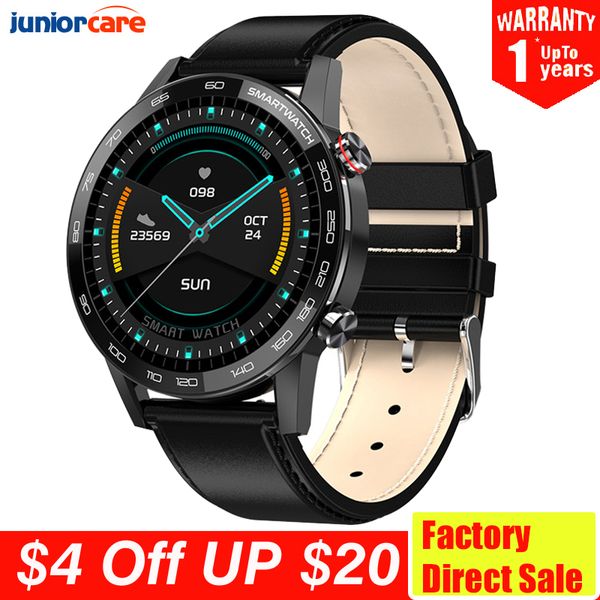 

2020 New L16 Smart Watch for Men ECG Blood Pressure sport watch 360*360 IPS IP68 Waterproof 22mm Band VS L13 SmartWatch