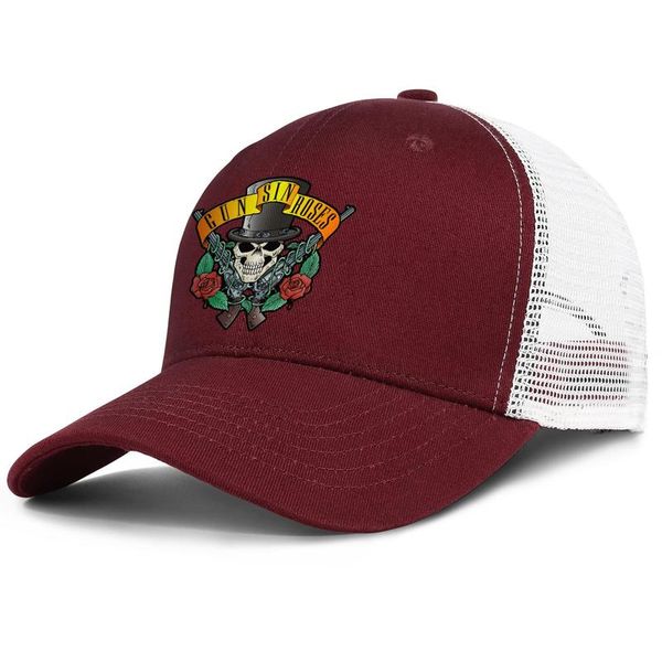 

guns-sin-roses-skull adjustable trucker cap fashion baseball hat vintage dad ball caps for men women guns-n'-roses-dragon, Blue;gray