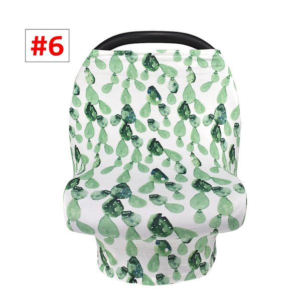 

stretchy baby carseat canopy flower print mom nursing breastfeeding cover