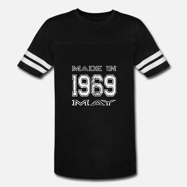 

день рождения сделано в 1969 май тенниска мужчин дизайнерские 100% хлопок crew neck оригинальный подарок аутентичные лето trend рубашку