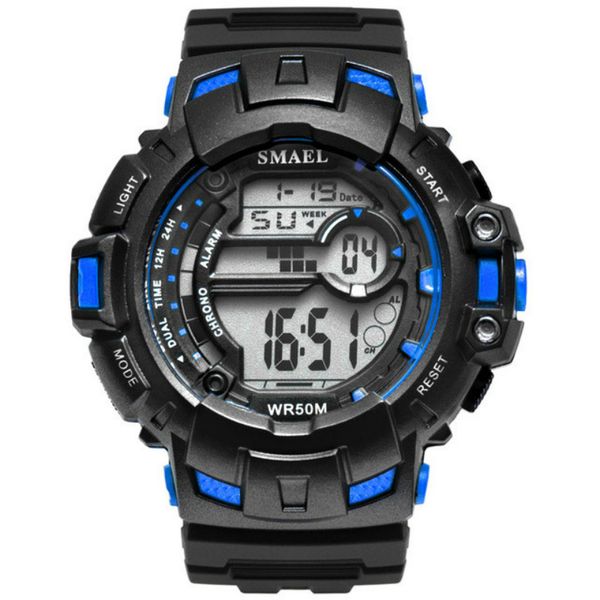 

2020 men sports watches digital watch 50m waterproof swimming outdoor climbing wristwatch men's masculino, Slivery;brown