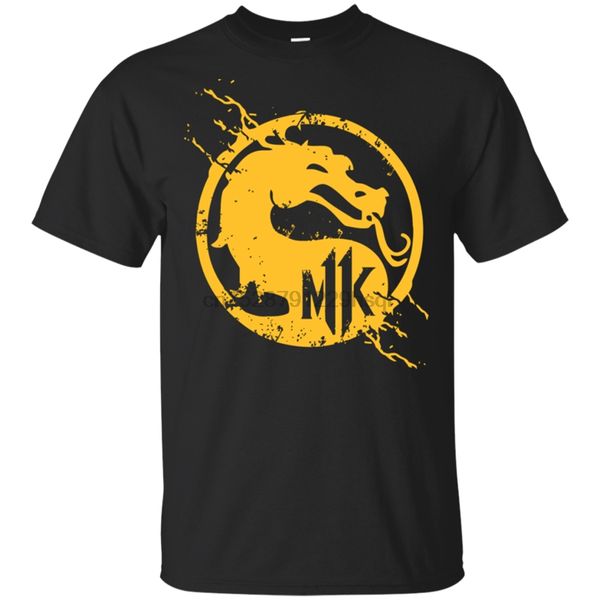 

mortal kombat t shirt - scorpion tee legendary fighting black t-shirt m-3xl loose plus size tee shirt