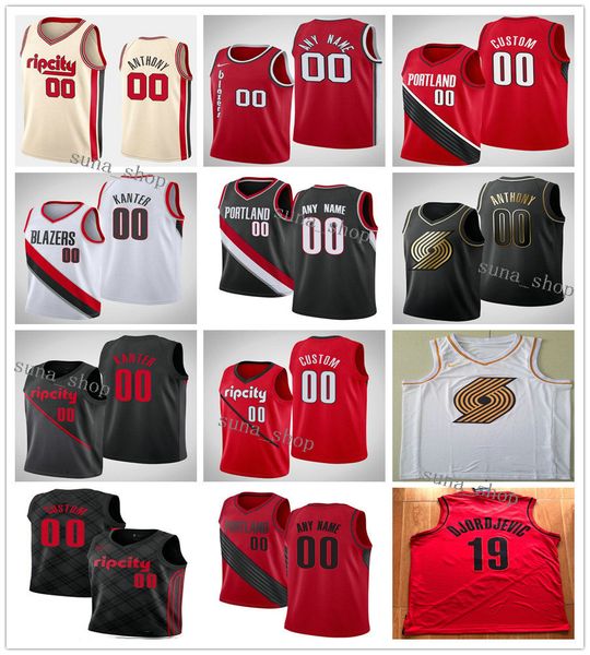 

printed men damian lillard 0 cj mccollum 3 hassan whiteside 8 jusuf nurkic 27 gary trent jr. 2 rodney hood 5 jaylen adams 10 jerseys, Black