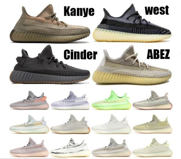 

abez asriel kanye west v2 men women running shoes reflective cinder eliada sulfur oreo israfil flax desert sage marsh linen kanye sneakers, White;red