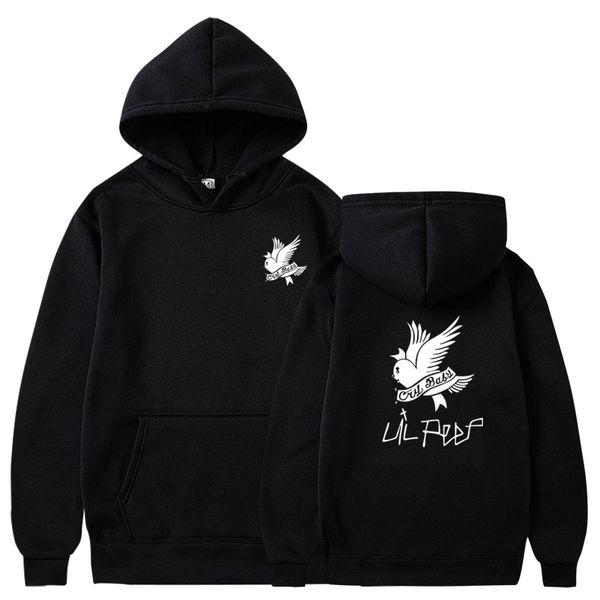 

lil peep hoodies men sweatshirts pullover male/women sudaderas cry baby print hoodies streetwear hoodie fashion men, Black