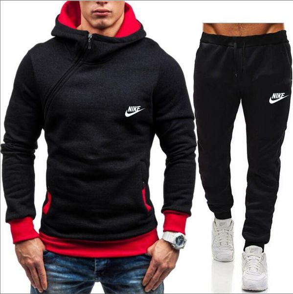 

men tracksuit hip hop sportswear women's sweatshirt pullover+pants sets casual sport tracksuits jogger sporting suit 012, Gray