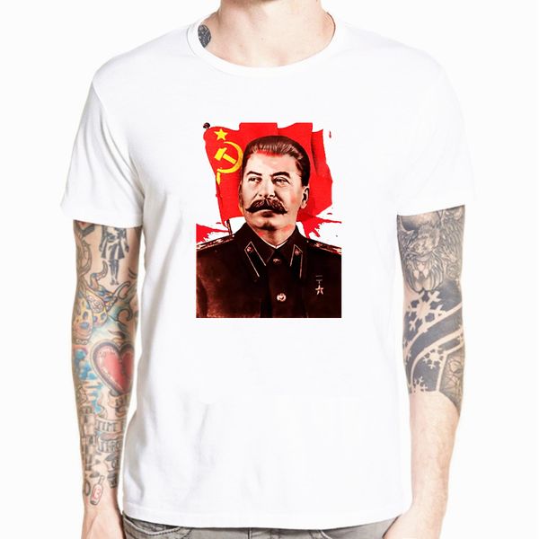 

fashion joseph stalin communist propaganda t-shirt men print tee shirt harajuku streetwear casual plus size