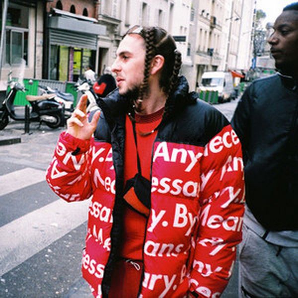 

15fw t x s by any means necessary down jacket black red coats couple coat winter outerwear fashion s~ hfyrf003