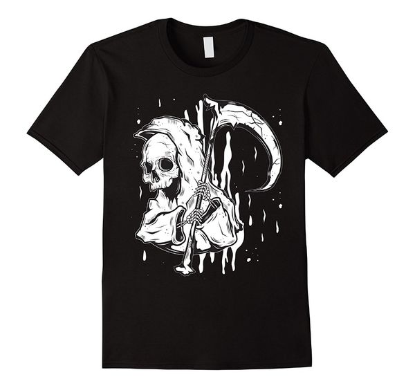 

2019 new summer tee shirt street art graffiti grim reaper tshirt - angel of death tee fashion t-shirt