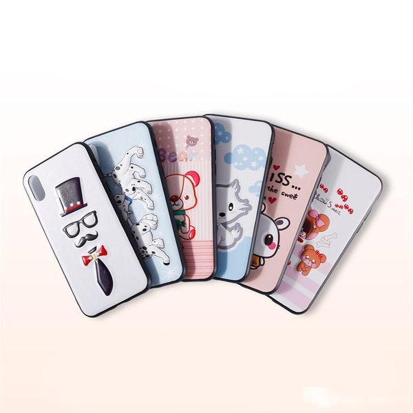 

for iphone x /8 3d soft cartoon cute animal tpu pu phone case for iphone 8 plus/ 7 /7plus/6/ 6 plus