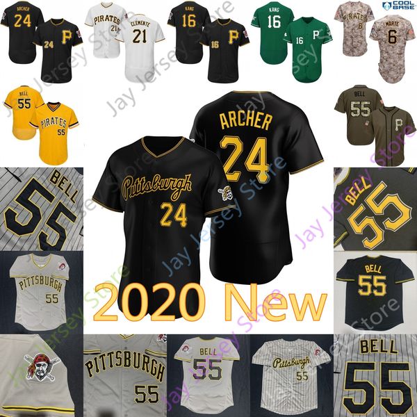 

pittsburgh jersey roberto clemente barry bonds chris archer josh bell adam frazier gregory polanco bryan reynolds erik gonzalez, Blue;black