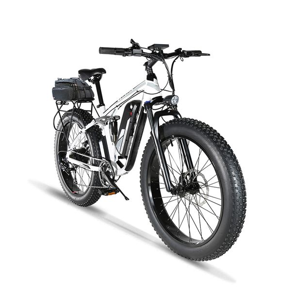 

new 26 inch 21 speed 4.0 electric snowmobile 500w48v13ah european and american electric bicycle power export lithium electric scooter, Silver;blue