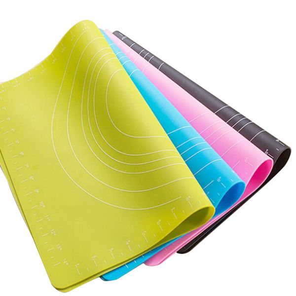 

26*29cm silicone baking pad with dial non-stick kneading dough mat pastry boards for fondant clay pastry bake tools silpat mat