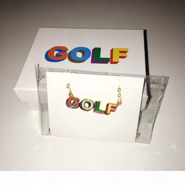

golf ван 3d логотип ожерелье хип-хоп моды скейтборд рэп ожерелье личности, Silver
