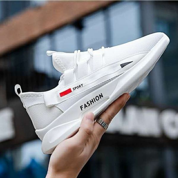 

baoding shoes mesh surface leisure shoes men sports breathable shoe students wear summer men's trend, Black
