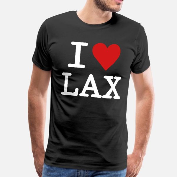 

lacrosse i love lax t shirt men print tee shirt crew neck family gift casual summer novelty shirt