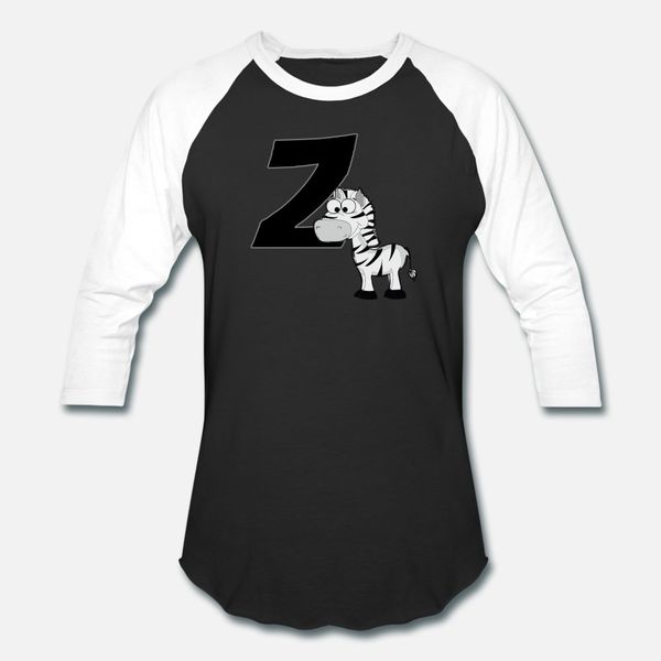 

z is for zebra t shirt men custom tee shirt euro size s-3xl formal fitness new fashion spring autumn family shirt