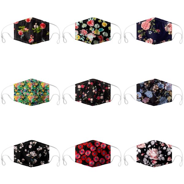

dust face mask designer printed men women prective masks#206, Black