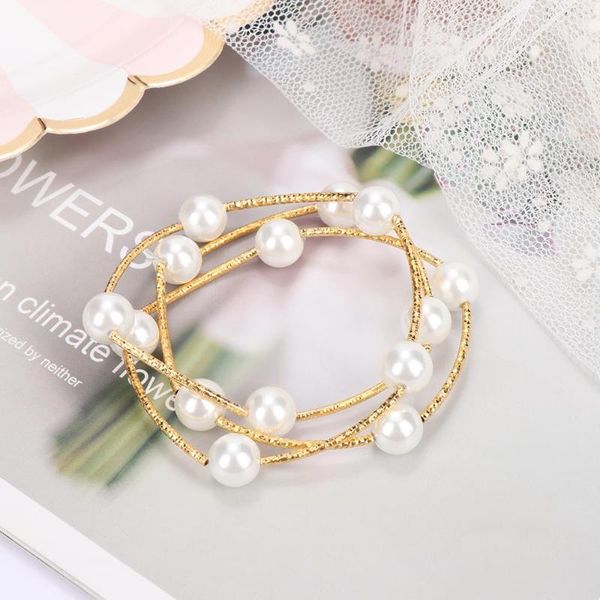 

red cherry beads charm bracelet for women 2020 fashion multi-layer simulated pearl hands jewelry bracelets & bangles gifts, Golden;silver
