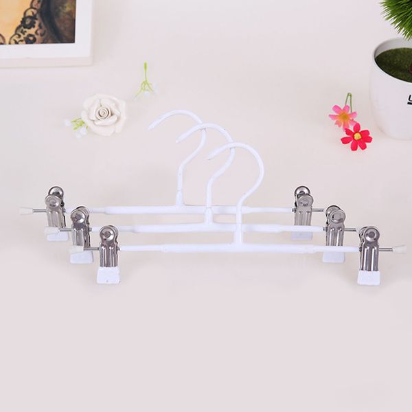 

10pcs anti slip adjustable clip trouser clothes hanger stand multifunction coat
