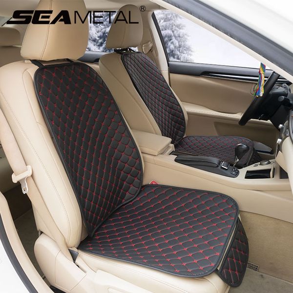 

brand new pu leather car seat covers long body cushion universal seat cover protector mats for front rear seats car accessories