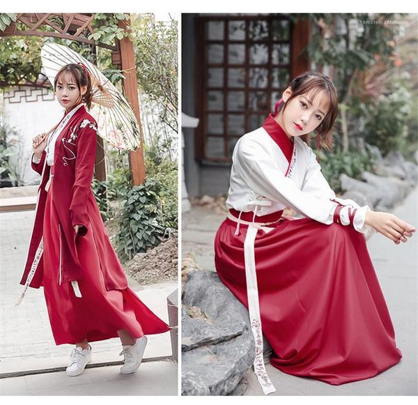 

fashion womens dresses with split han chinese womens designer clothing womens 3pcs hanfu dresses, Black;gray