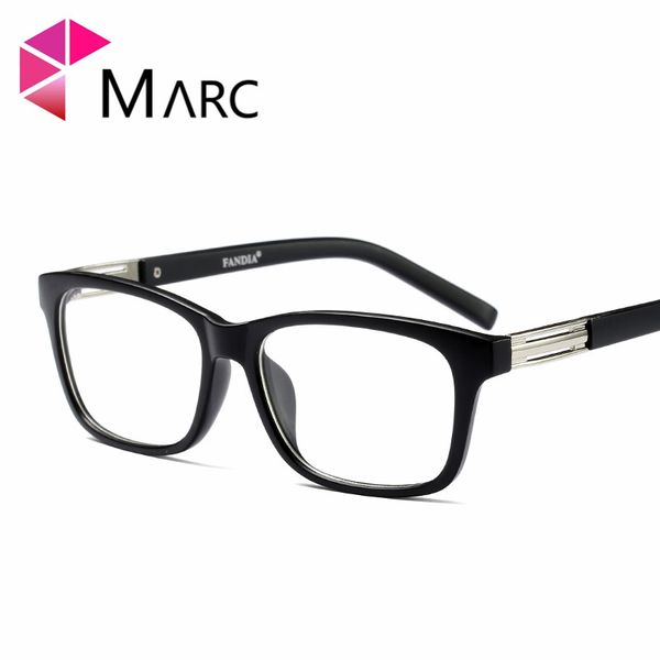 

marc women men reading optical plain glass spectacles glasses literature and art retro classic plastic leopard, Black