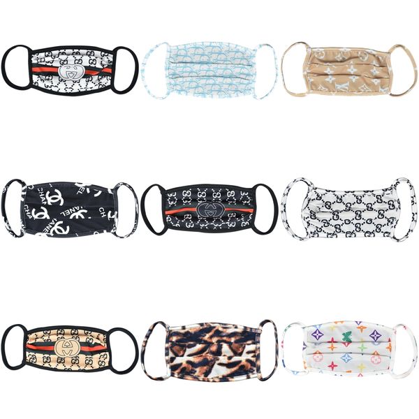 

100 pcs party ice silk anti-pollution boy girls cartoon mouth face face masks s anti-dust breathable earloop washable reusable face mask#293, Blue;pink