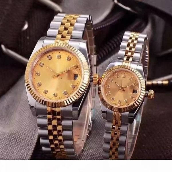 

new couples mechanical watches couples style classic automatic movement mechanical men mens women womens watch watches wristwatch, Slivery;brown