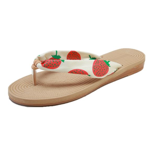 

neujge net red casual flip flops female 2020 summer flat bottom cute holiday beach shoes female slippers seaside slip 2435010, Black