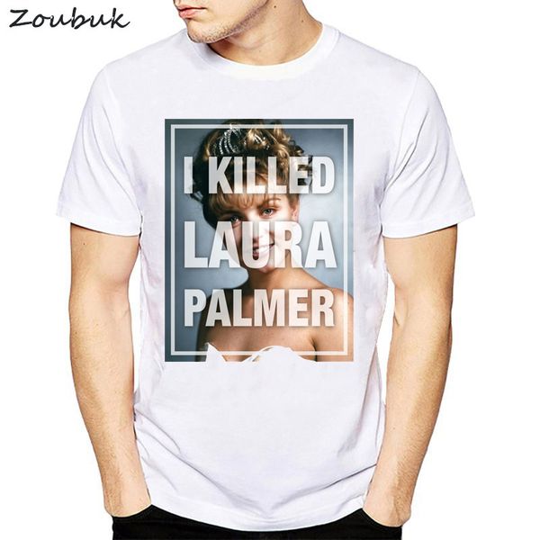 

twin peaks i'll see you in 25 years laura palmer letter printed t shirt men and women summer tee