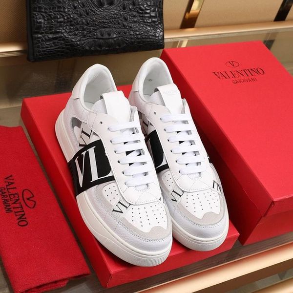 

2020 g18 mens classic casual shoes leather lace-up fashion luxury designer shoes handsome mens sneakers original box, Black
