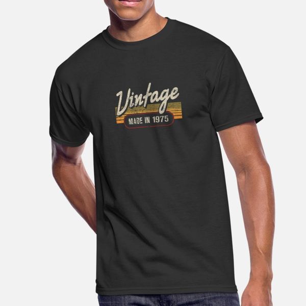 

vintage made in 1975 t shirt men print 100% cotton o neck outfit graphic new fashion summer outfit shirt