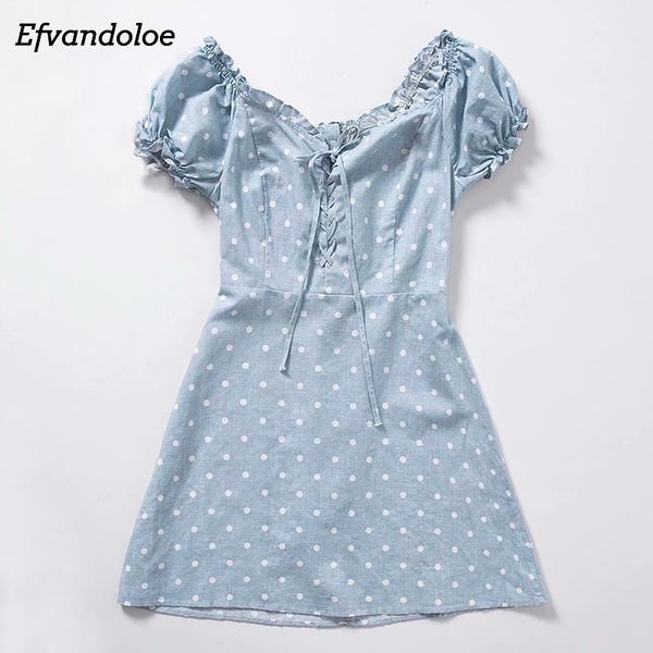 

efvandoloe women dress elegant evening party off shoulder mini dresses dot puff sleeve slash neck female summer dress, Black;gray