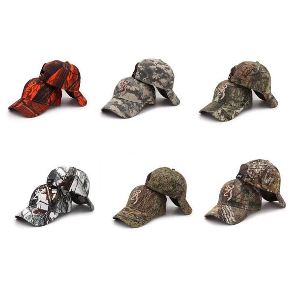 

outdoor sports rebound cap camouflage cap simple tactical army camouflage hunting men's hat adult, Black;white
