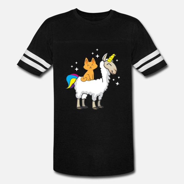 

llama lover cat riding llamacorn birthday gift t shirt men create cotton o-neck outfit sunlight funny spring trend shirt