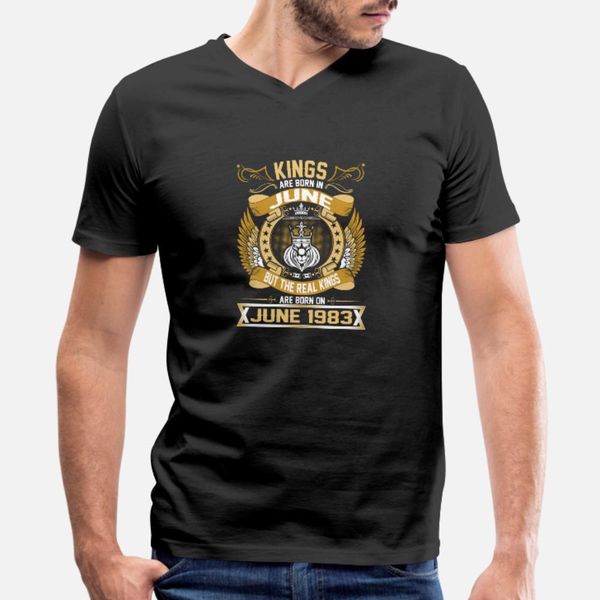 

real kings родился в июне 1983 тенниска мужчина customized хлопок вокруг шеи семья sunlight смешного спринг прохладной рубашки