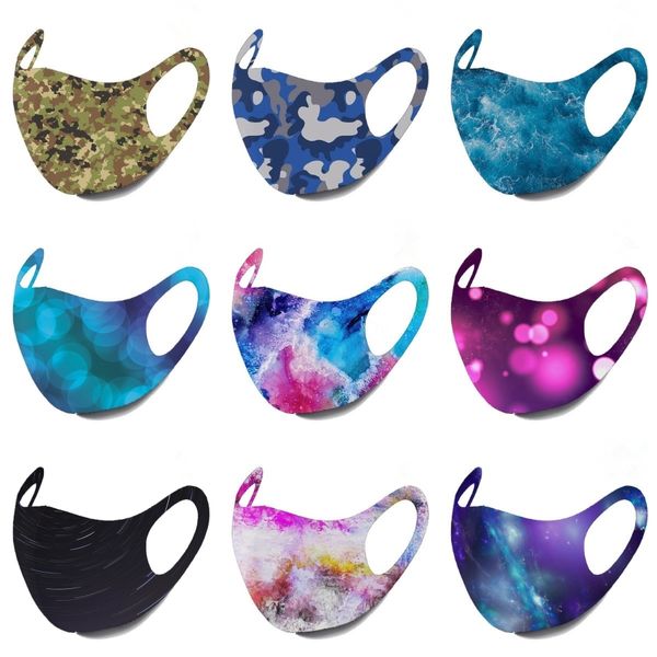

floral print funny face mask reusable cartoon print cubrebocas color rosa ultraviolet proof washable running riding bike bdehome socx#760