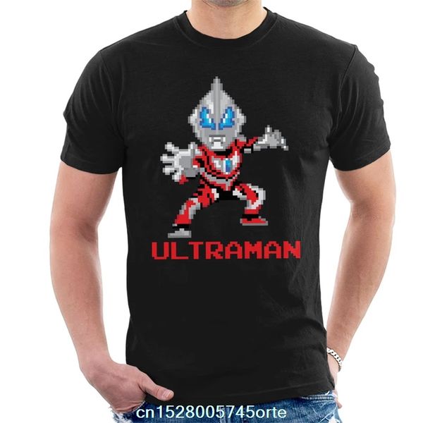 

printed camiseta ultraman pixel characters men's t-shirt 100% cotton women tee shirt