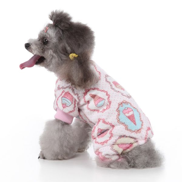 

cartoon dog jumpsuit soft pajamas comfortable dog clothes lovely pajamas for small medium dogs puppy jumpsuits