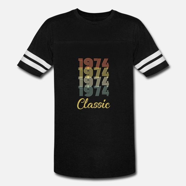 

классические 1974 vintage тенниски мужчина настроенного хлопок o-образный вырез подходит против морщин строительства весна осени нормальной, White;black