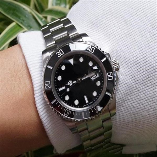 

orologio di lusso glide lock clasp strap mens new automatic watch green watches 116610lv orologio automatico wristwatch orologi da uomo a00, Slivery;brown