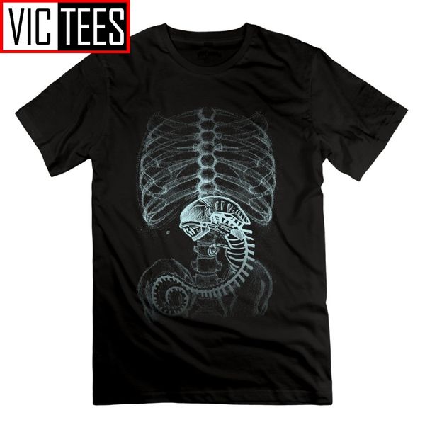 

alien covenant creepy pregnant t shirt clothes man tees simple short sleeve 100% cotton o neck simple t-shirt