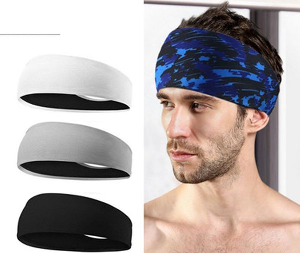 

outdoor running headband sports sweat-absorbent headband yoga plus hairband fitness basketball men and women headband sports spot, Brown