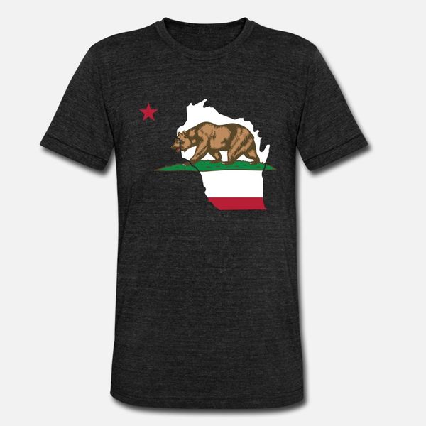 

wisconsin california funny pride flag apparel t shirt men knitted tee shirt round collar pictures sunlight comical spring novelty shirt