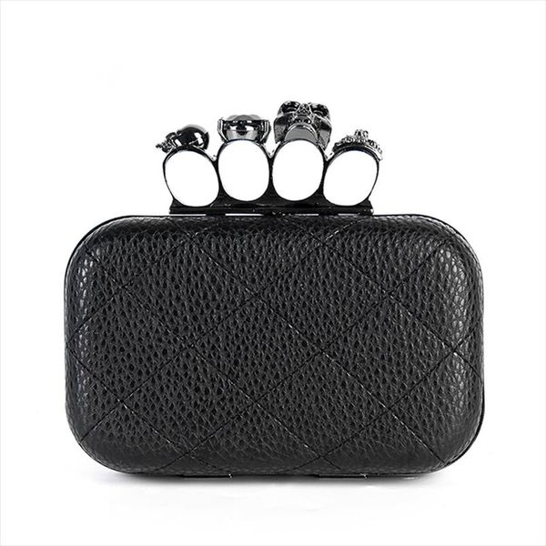 

new evening bags skull ring day clutch faux fashion womens handbag shoulder bag